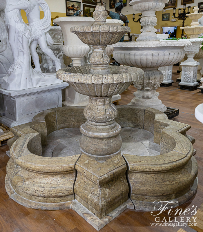 Search Result For Marble Fountains  - Solid Granite Courtyard Fountain - MF-1394